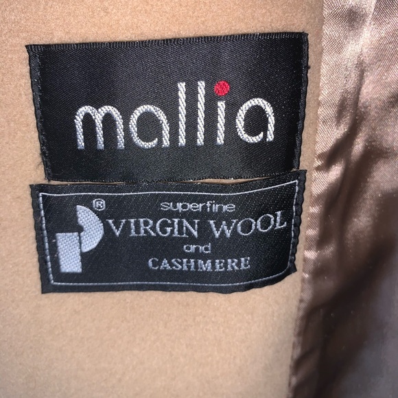 1980s VINTAGE COAT -WOOL AND CASHMERE - size 16 - Picture 4 of 6